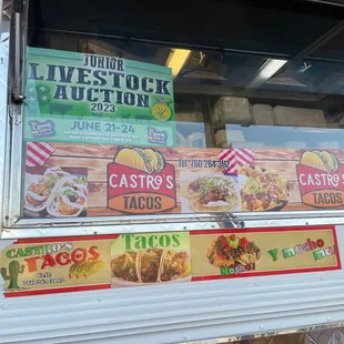 a variety of tacos