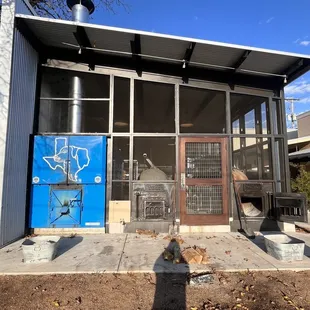 Outside of smoker house