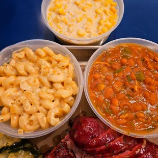 Maria's Beans, Mac &amp; Cheese, and Potato Salad!!!