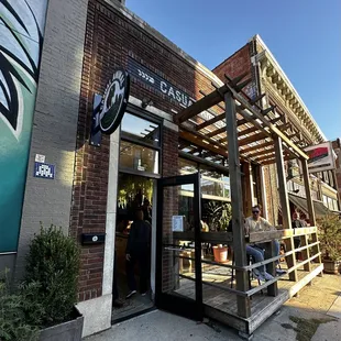Outdoor seating available