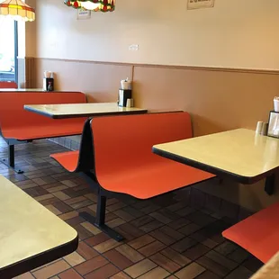 Retro styled dining area