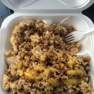 Szechuan shrimp with hot mustard