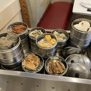 a variety of food items