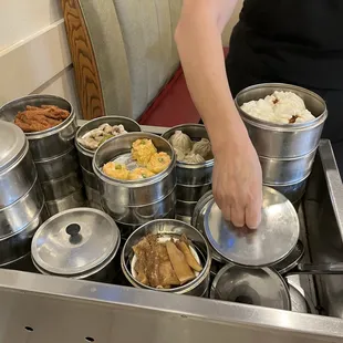 a person preparing a meal