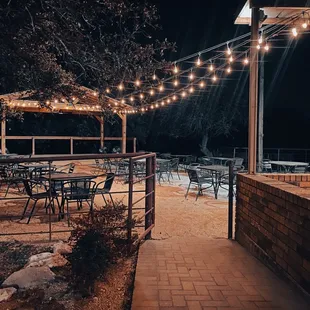 Outdoor seating and Live music stage