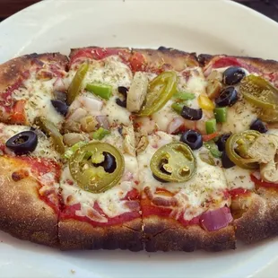 Garden pizza