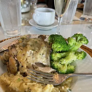 Chicken plate for our brunch at Christmas at Caswell House