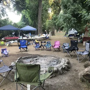 Group Camp site also has small area for river access but branches are overgrown