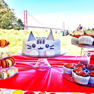 Pusheen dessert table