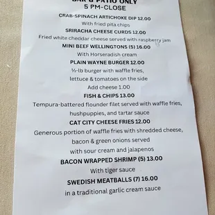 Fall bar snacks 2022