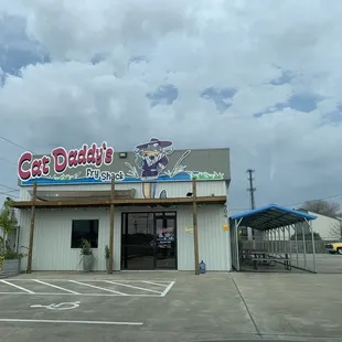 the front of the restaurant