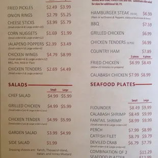 page 1 of menu