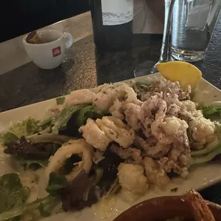 Calamari they offer fried and grilled