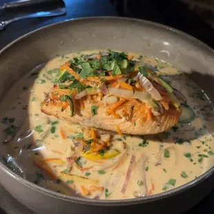 Macadamia Nut Crusted Faroe Island Salmon