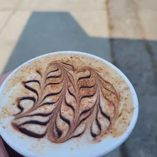 Mexi mocha foam art
