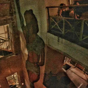 View from the upper bar at the Catahoula