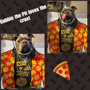 This is Gabbie and she loves the Catalano's pizza crust!!!