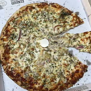 White pizza No bacon