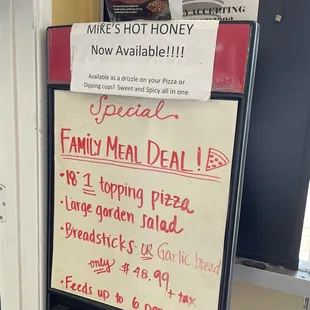 Family meal deal to share