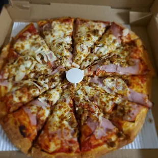 a pizza in a box