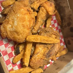 Fried Chicken And Logs