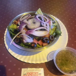 Salad included with lunch special w/ oil &amp; vinegar