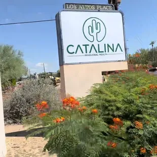 Signage out front at the center