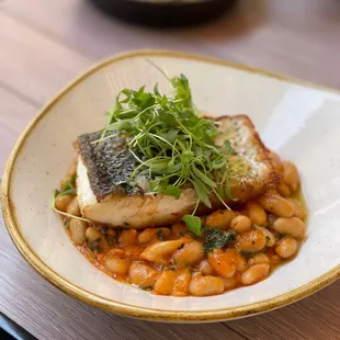 Pan Seared Striped Bass