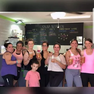 Healthy protein drink and uplifting environment