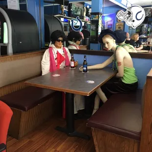 Elvis and some beatnik chik