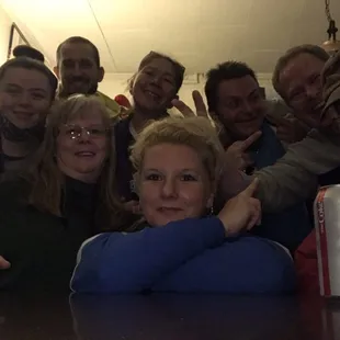 Some of the staff and regulars!