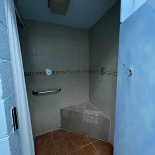 Very nice shower area.
