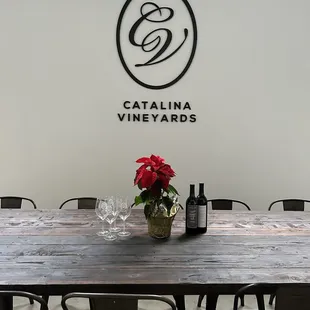 Dinner at the tasting room..