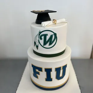 Graduation Theme Cake