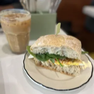 Morning sunshine breakfast sandwich