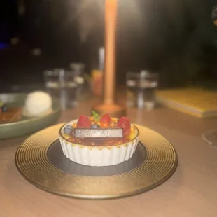 Birthday surprise was a crème brûlée. Probably one of the best I've ever had.