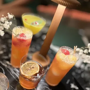 Alcoholic and non alcoholic drinks