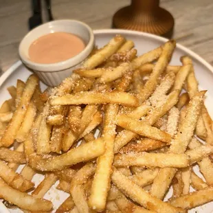 The fries were really good