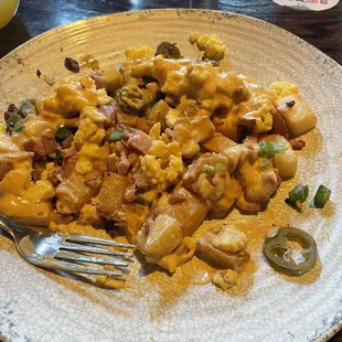 Catalyst scramble with jalapeños