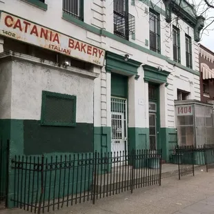 the front of the building