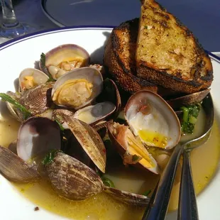 Manila clams.  Perfectly cooked!