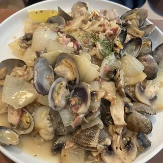 Fresh Clam Casino Dinner