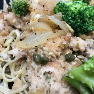 Chicken Piccata close-up