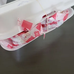Stuffed take out box