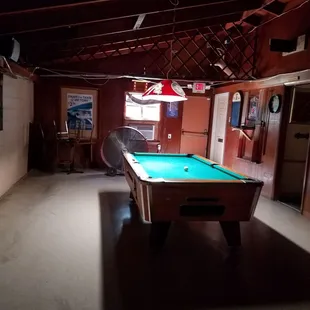 2 pool tables