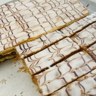 a slice of cake on a plate