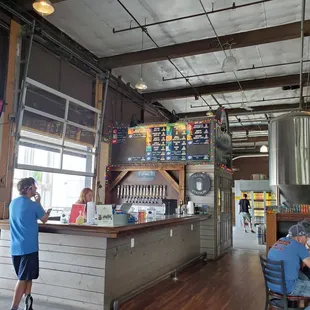 customers at the bar