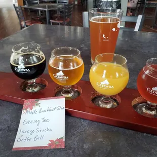 a selection of beers