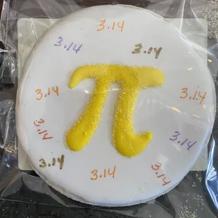 Pi day cookie