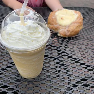 Piña Colada and cheese danish
